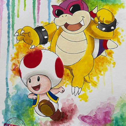 Mario Kart 8 Deluxe - Toad & Roy Artwork